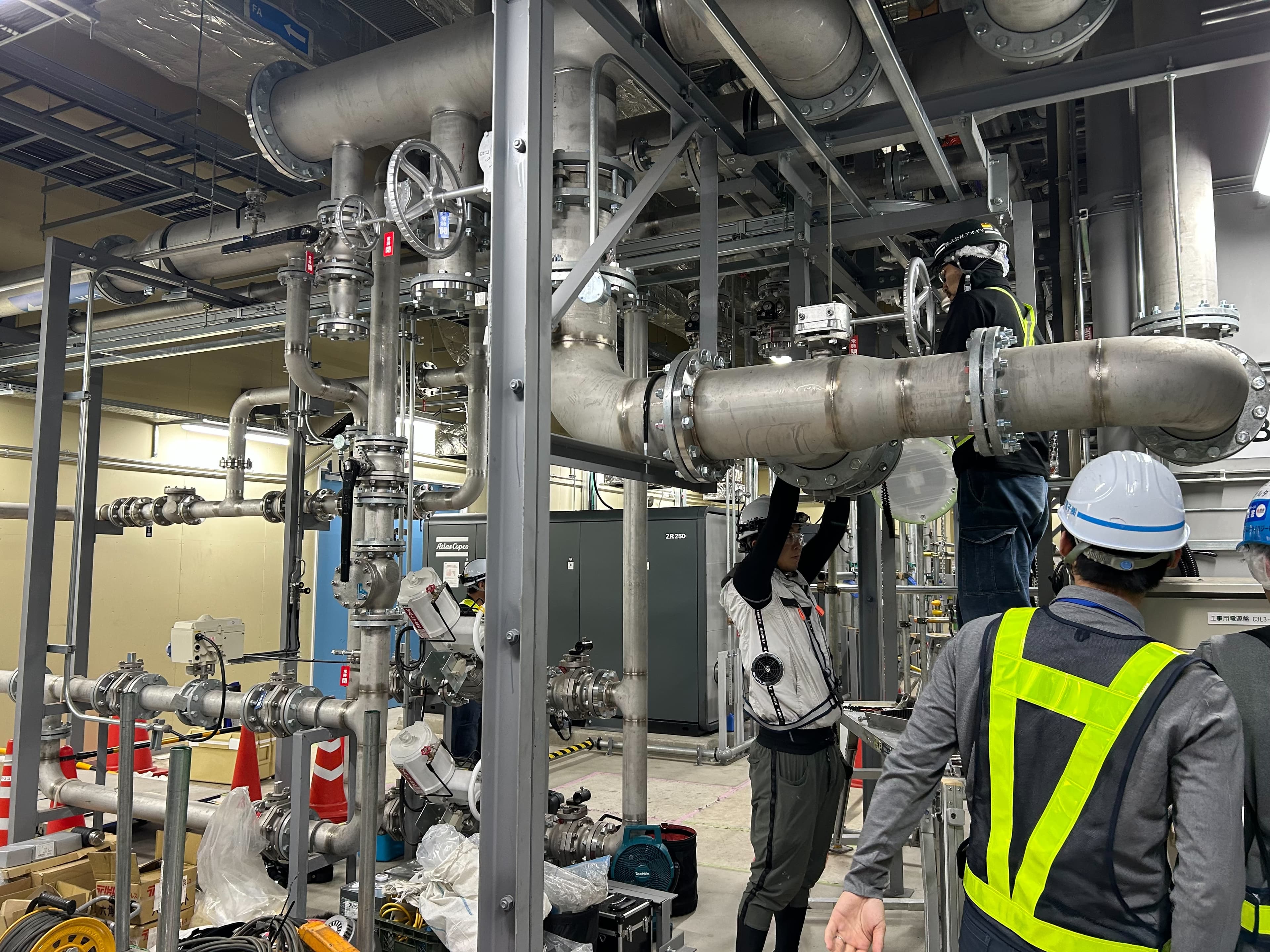 総合電設サービスの施工現場